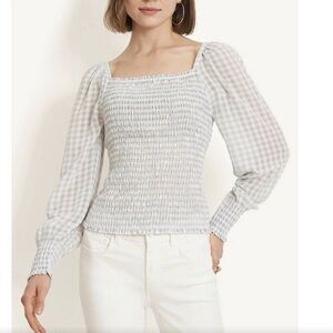 Ann Taylor | size medium | smocked long sleeve top